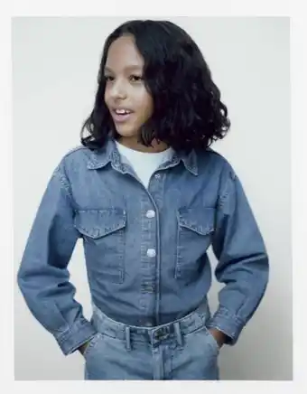 ZARA Sobrecamisa denim oferta