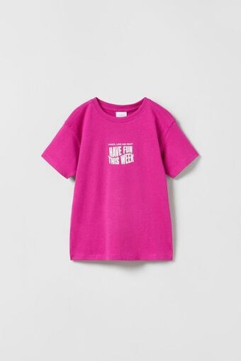 ZARA Camiseta textos oferta