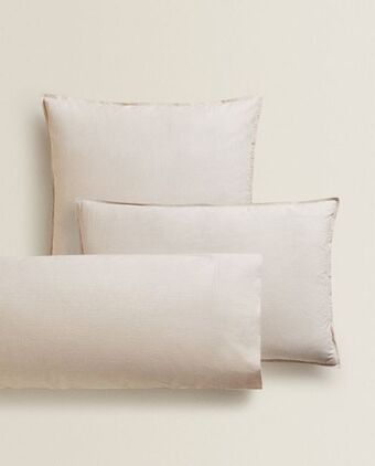 ZARA HOME Funda de almohada algodón rayas oferta
