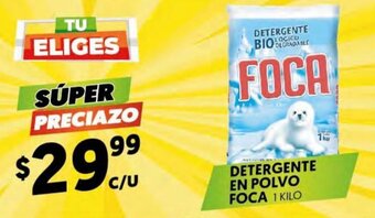 Merco Detergente en Polvo Foca 1 kilo oferta