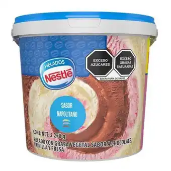 Helado nestlé sabor napolitano 4.3 l