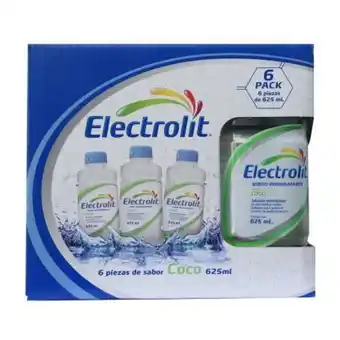 Sam's Club Suegro rehidratante electrolit coco 6 piezas de 625 ml c/u oferta