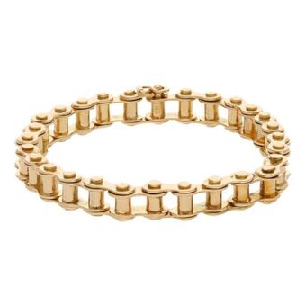 Nacional Monte de Piedad Pulsera eslabón articulado en oro amarillo 18 kilates. oferta