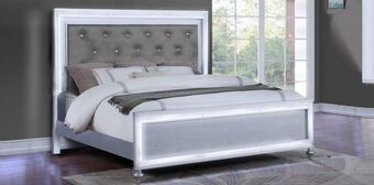 Muebles Dico Cama queen size celeste plata oferta