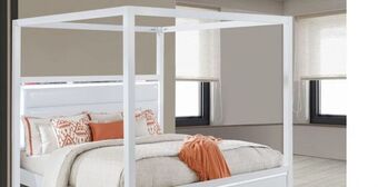 Muebles Dico Cama queen size denali blanco oferta