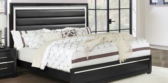 Muebles Dico Cama queen size pandora negro oferta