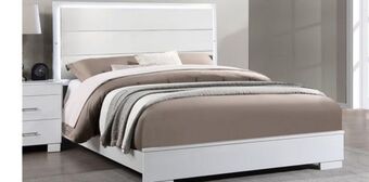 Muebles Dico Cama queen size nivia-white blanco oferta