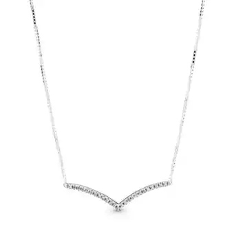 Pandora Collar hueso de los deseos deslumbrante oferta