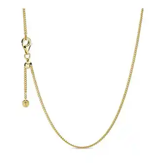 Pandora Collar de cadena de bordillo recubrimiento en oro de 14k oferta