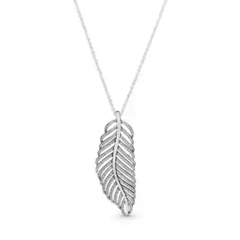 Pandora Collar pluma resplandeciente oferta