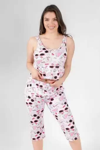 Set de pijama capri de lentes
