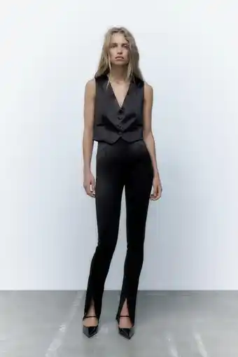 ZARA Leggings satinado flare oferta