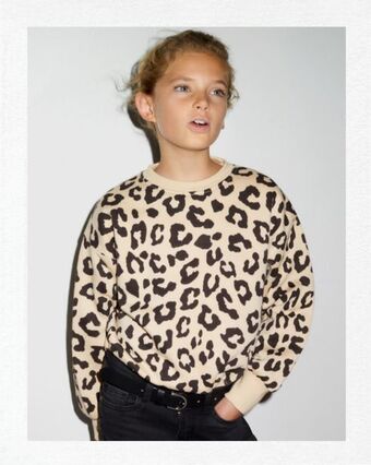 ZARA Sudadera estampado oferta