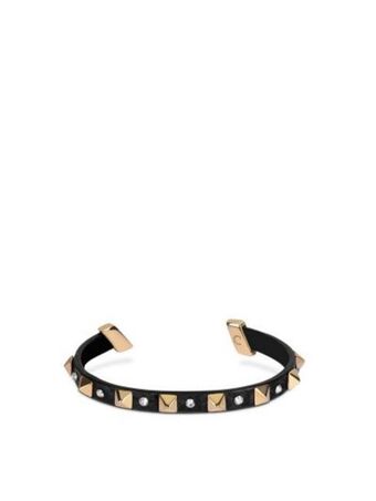 Pulsera ajustable en piel genuina de pitón.