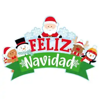 Letrero navidad personaje 60x88cm 1pz