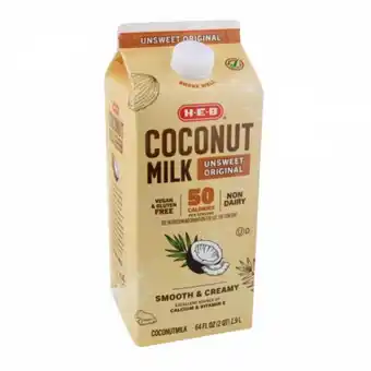 HEB Heb leche coco original sin azucar 1.9 lt oferta