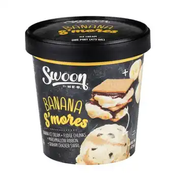 Swoon helado by heb platano smore 473 ml
