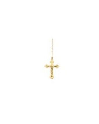 Joyerías Bizzarro Dije de cruz de oro amarillo 14k con cadena oferta