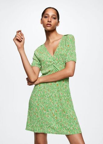 Mango Vestido estampado floral oferta