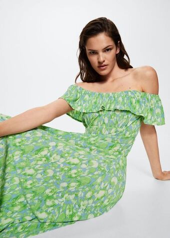 Mango Vestido estampado floral oferta