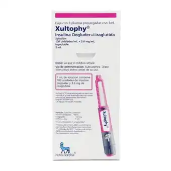 Sam's Club Xultophy 100 unidades/ml + 3.6 mg/ml solución inyectable 3 ml 3 plumas oferta