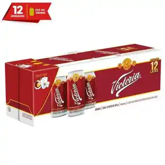 Cerveza oscura victoria lata 12 pack 355 ml