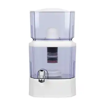Purificador dispensador y filtro de agua 24l con piedras minerales