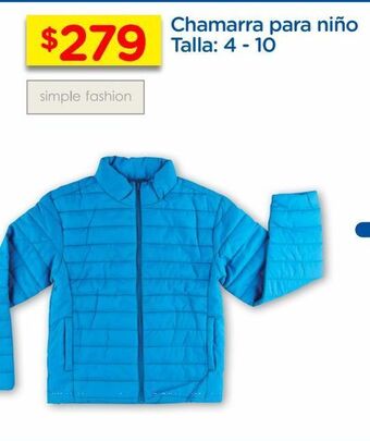 Chedraui Chamarra para niño talla: 4 - 10 oferta
