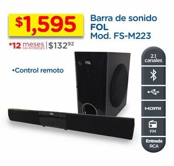 Chedraui Barra de sonido fol oferta