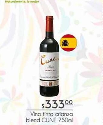 Vino tinto crianza blend cune 750ml