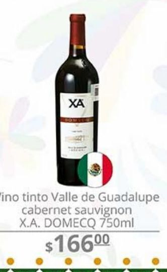 La Comer Vino tinto valle de guadalupe oferta