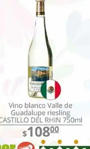 La Comer Vino blanco valle de guadalupe oferta