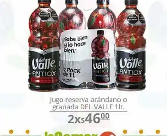 La Comer Jugo reserva arandano o granada oferta