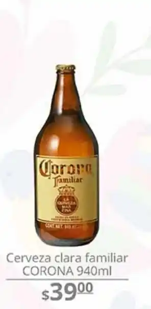 La Comer Cerveza clara familiar corona 940 ml oferta