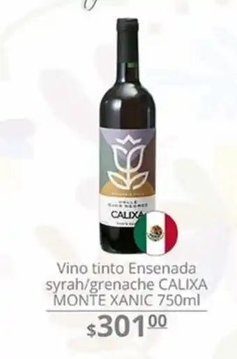La Comer Vino tinto ensenada calixa monte xanic 750ml oferta