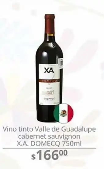 Vino tinto valle de guadalupe x.a. domecq 750ml