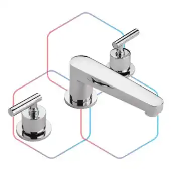 Mezcladora spacio para lavabo cromo 8"