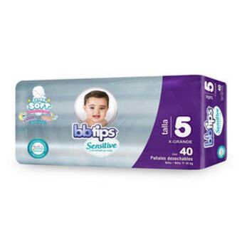 Farmacias YZA Pañales bbtips etapa 5 40 unidades oferta