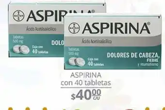 Aspirina con 40 tabs
