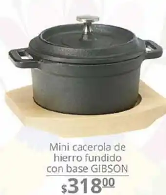 Mini cacerola hierro fundido gibson