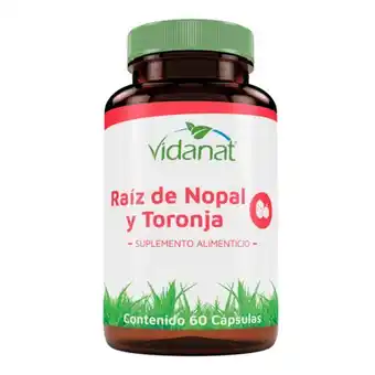 Raiz de nopal y raiz de toronja 60 cap