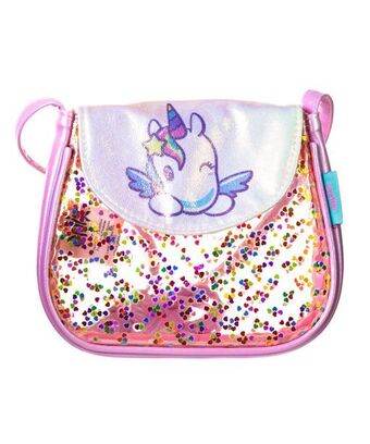 Bolso - crossbody con glitter "magia el unicornio"