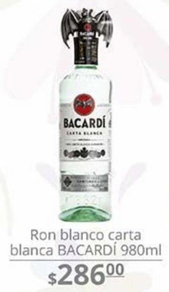 Ron Blanco Carta Blanca Bacardí 980ml