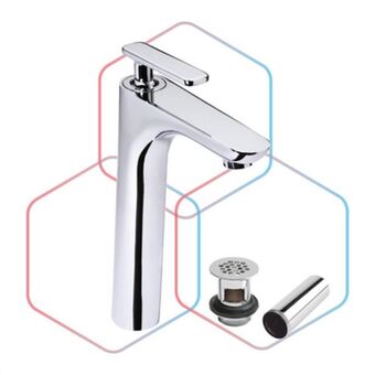 Kuroda Monomando integra alto para lavabo cromo oferta