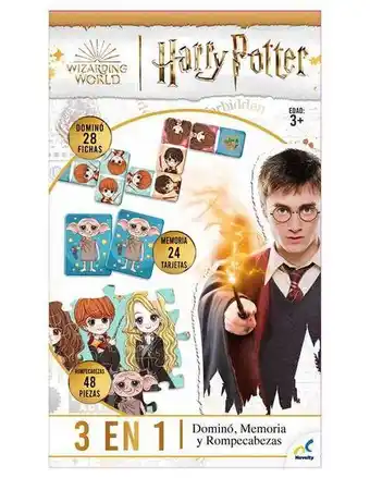 Set de juegos 3 en 1 harry potter novelty wizarding world