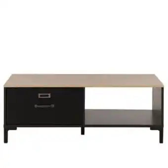 Mesa de centro alterego manchester madera con negro