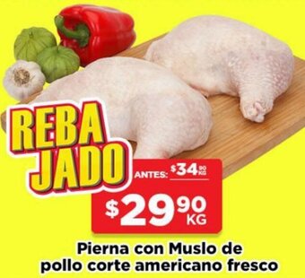 HEB Pierna con Muslo de Pollo Corte Americano Fresco oferta