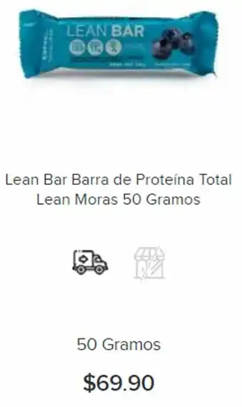 Lean Bar Barra de Proteína Total Lean Moras 50g