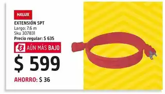 Sodimac Homecenter Extensión sjt 3x12 7.6m roja oferta