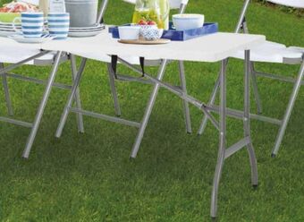 Sodimac Homecenter Mesa plegable tipo maleta 180 cm oferta